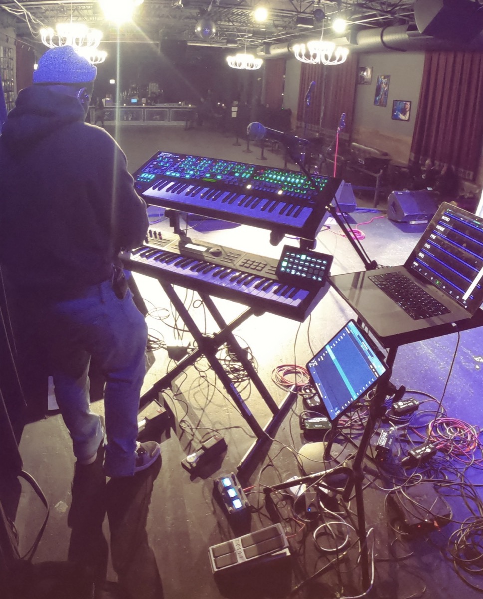 Michael Skidy synth setup