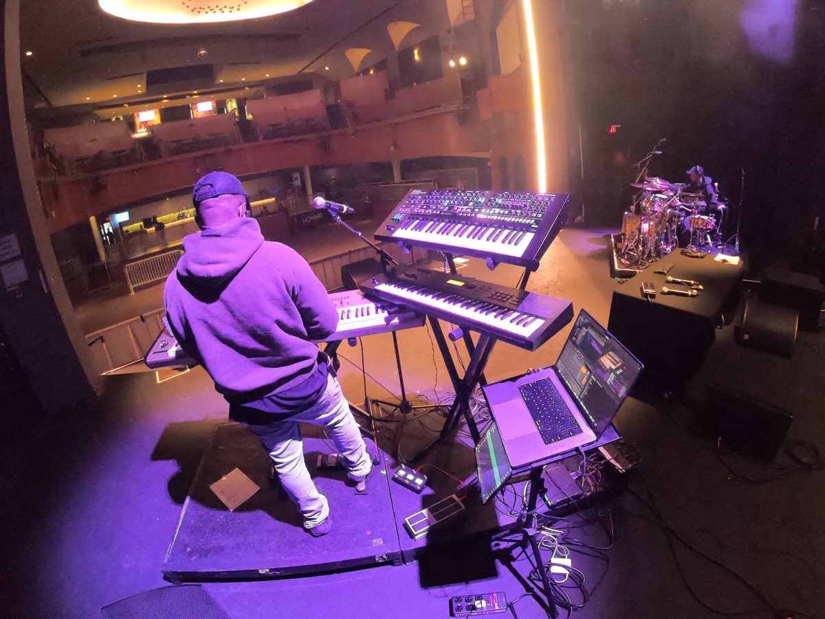 Michael Skidy soundcheck